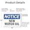 Signmission New Motor Oil, 14 in W x Rectangle, Plastic OS-2PACK-NS-P-1014-L-14328 - alternate 2